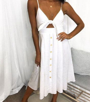 „Serena“ – Rückenfreies Sheath-Kleid
