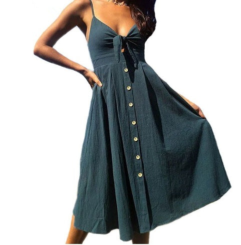 „Serena“ – Rückenfreies Sheath-Kleid