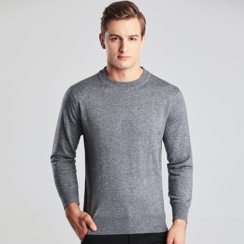 Strickpullover mit Rundhals