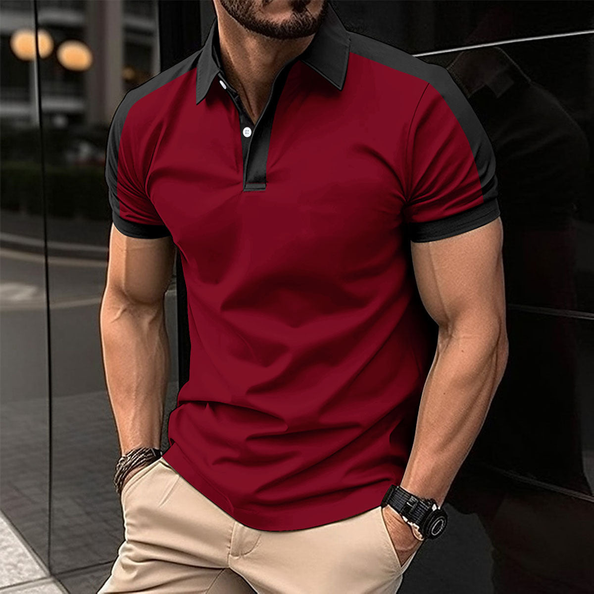Herren Kurzarm Business-Poloshirt