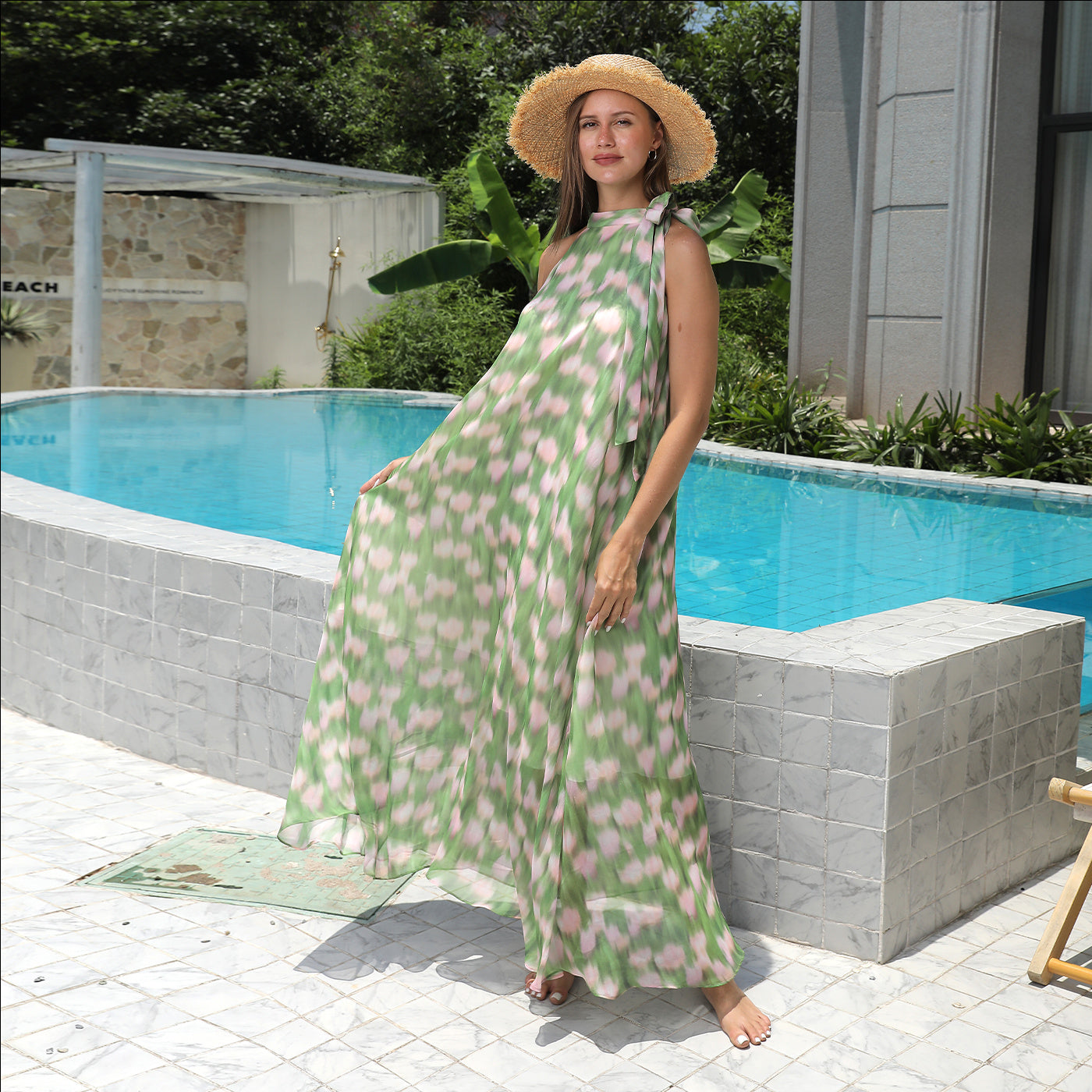 „Lina“ – Schlichtes Printkleid