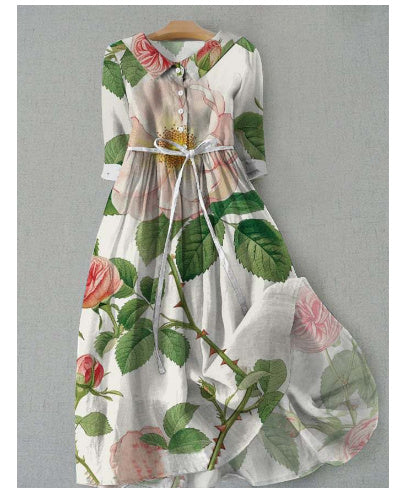 „Clara“ – Hemdkleid ohne Kragen