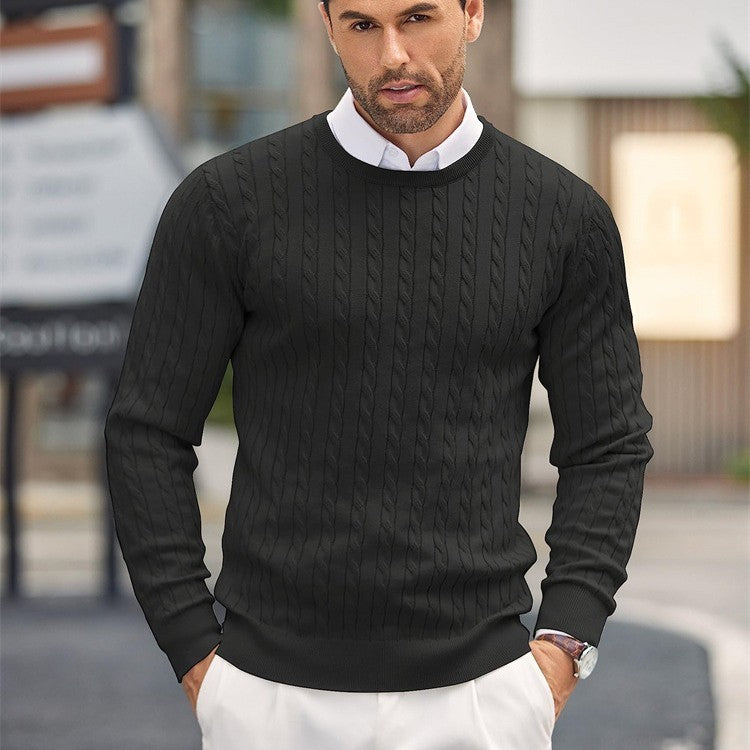 Rundhals-Strickpullover