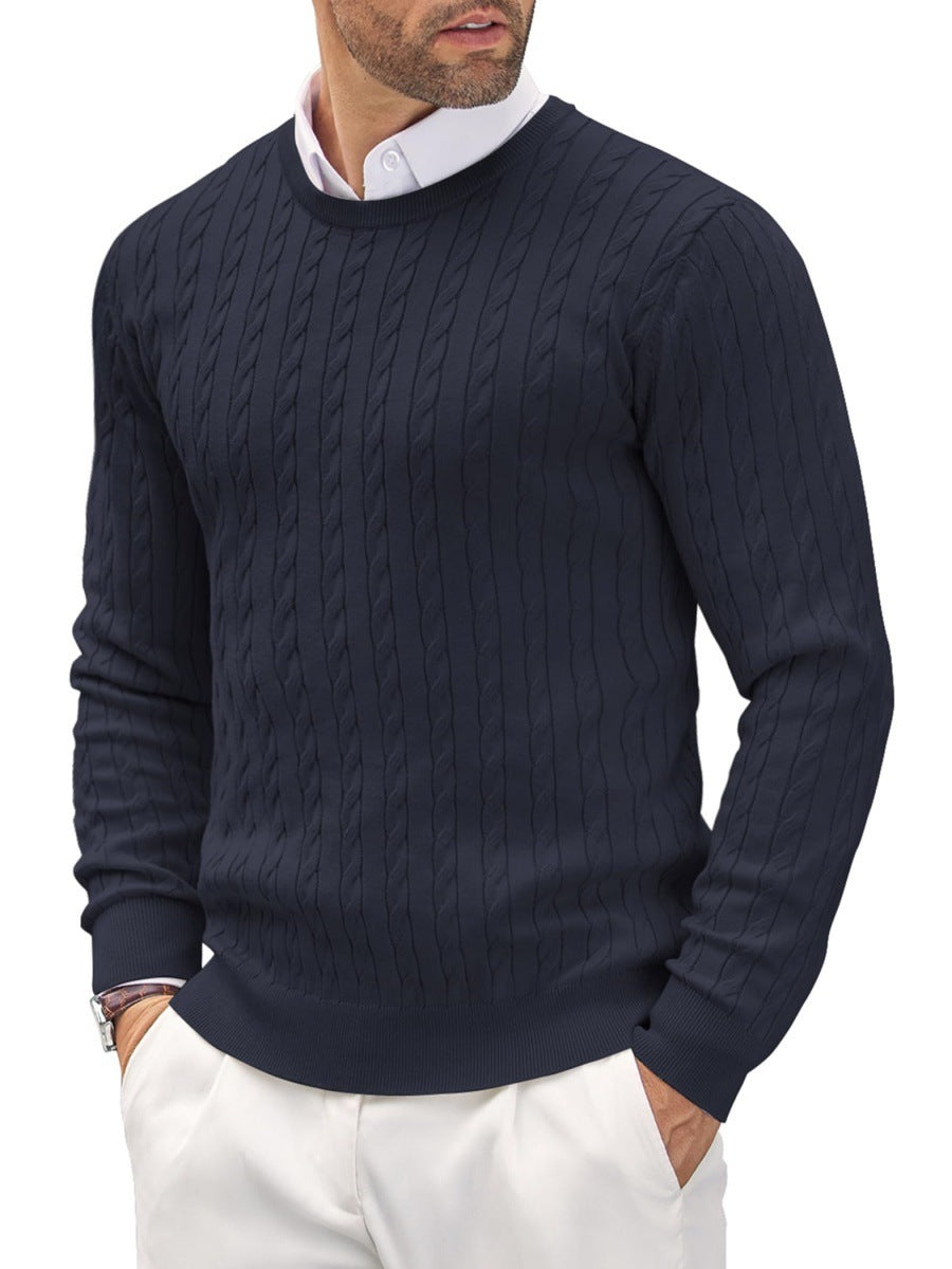 Rundhals-Strickpullover