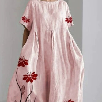 „Mila“ – Lockeres Kurzarm-Sommerkleid