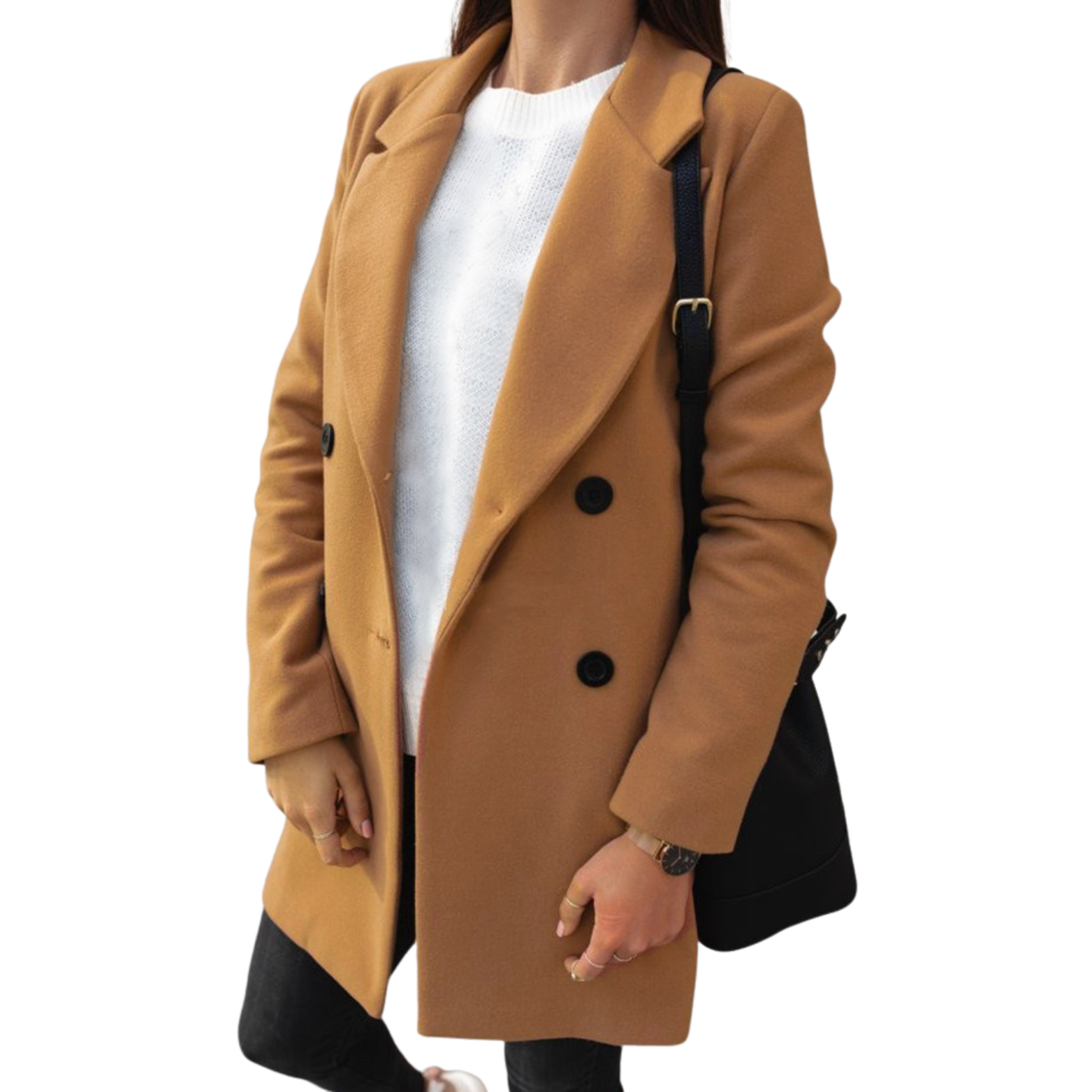 „Adele“ – Langer Wollmantel