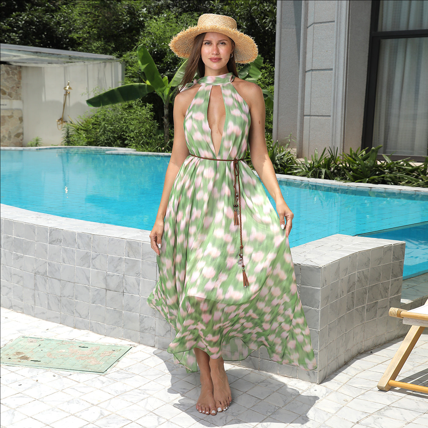 „Lina“ – Schlichtes Printkleid