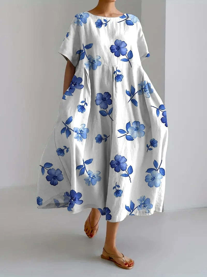 „Mila“ – Lockeres Kurzarm-Sommerkleid