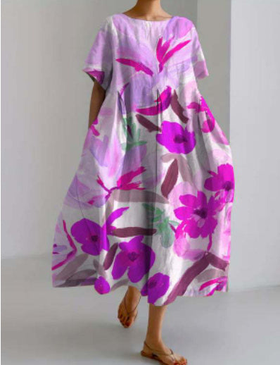 „Mila“ – Lockeres Kurzarm-Sommerkleid
