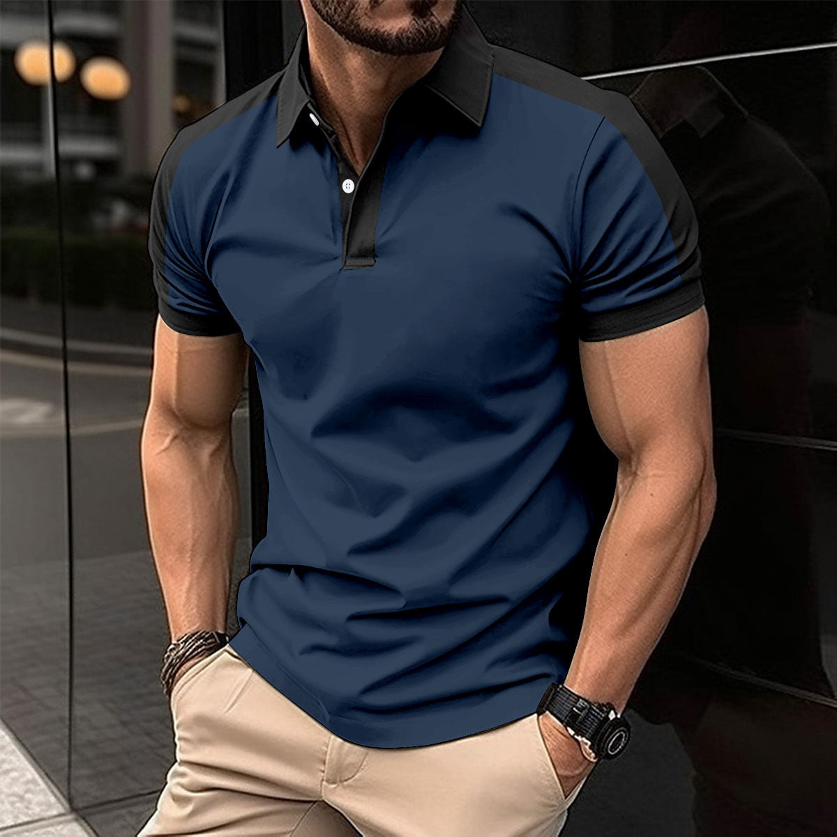 Herren Kurzarm Business-Poloshirt