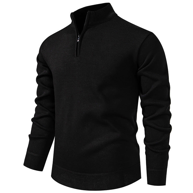 Strickpullover mit Halb-Zipper