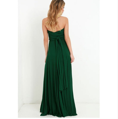 „Selena“ – Rückenfreies Bandage-Maxikleid (Multiway)