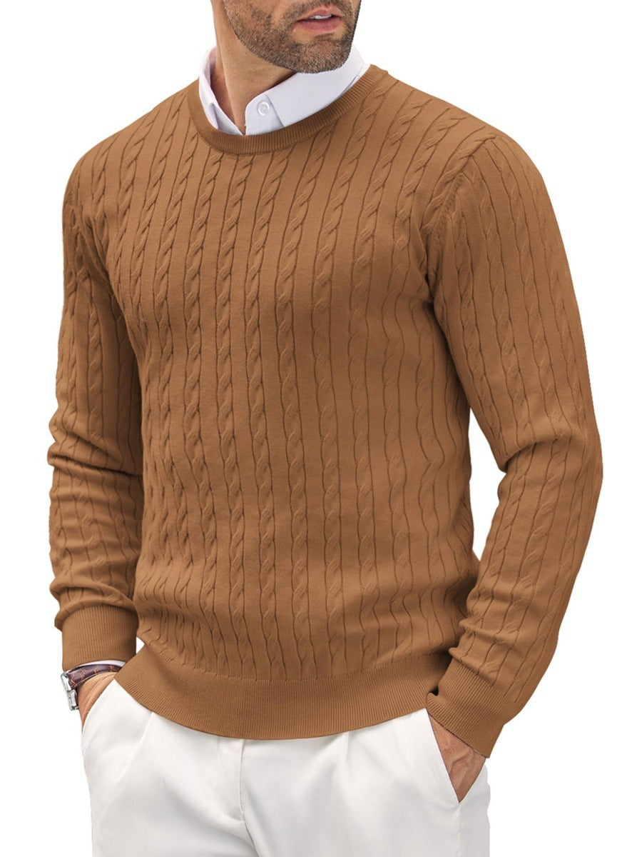 Rundhals-Strickpullover