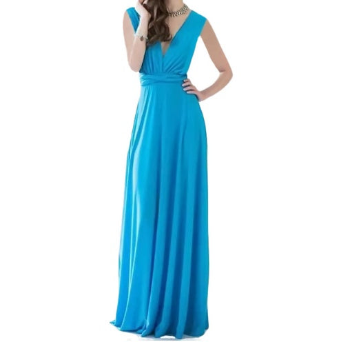 „Selena“ – Rückenfreies Bandage-Maxikleid (Multiway)