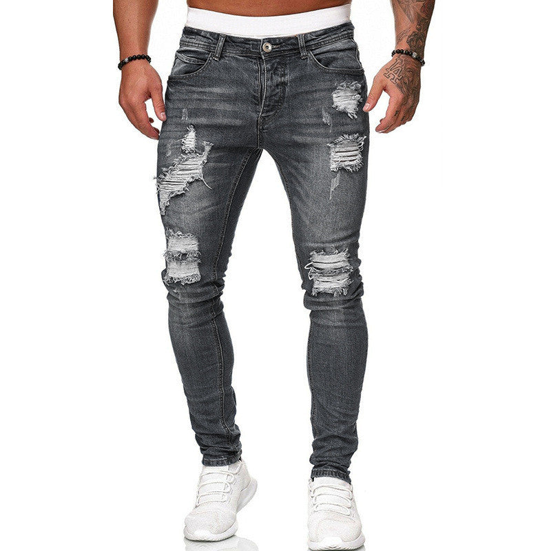 Herren Street Style Ripped Skinny Jeans