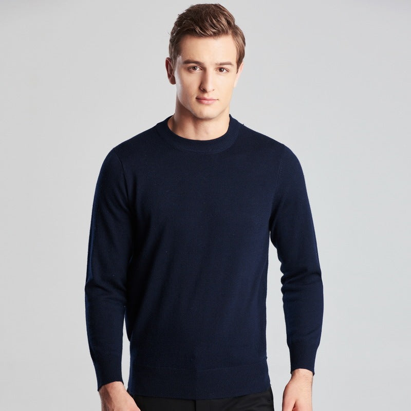 Strickpullover mit Rundhals