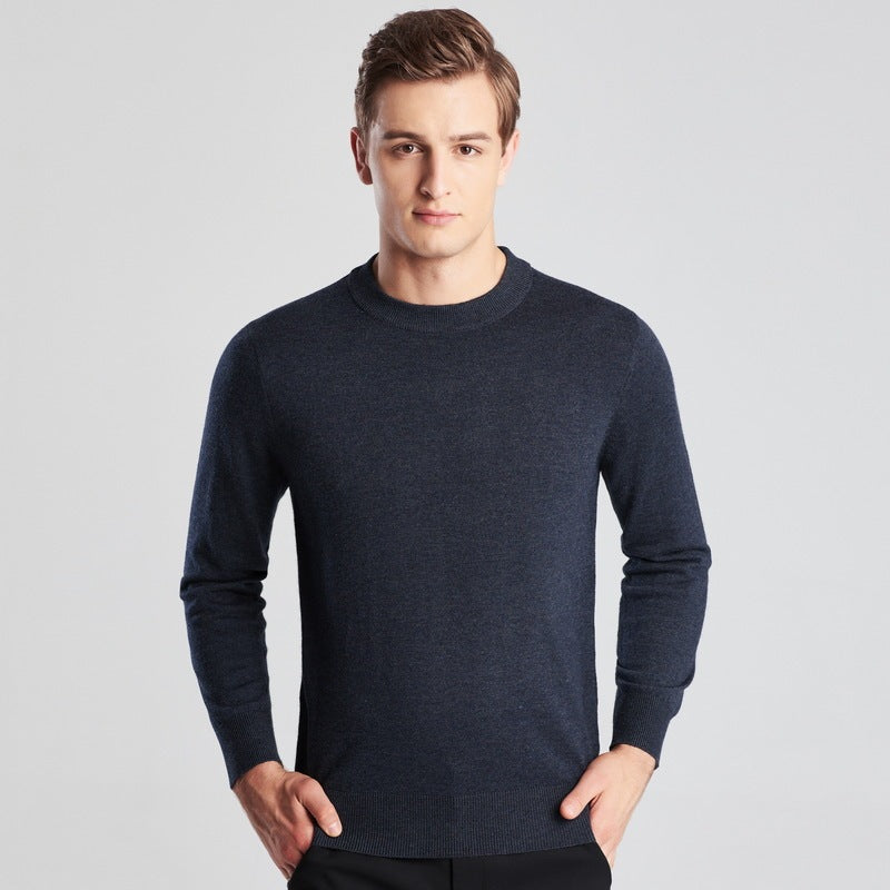 Strickpullover mit Rundhals