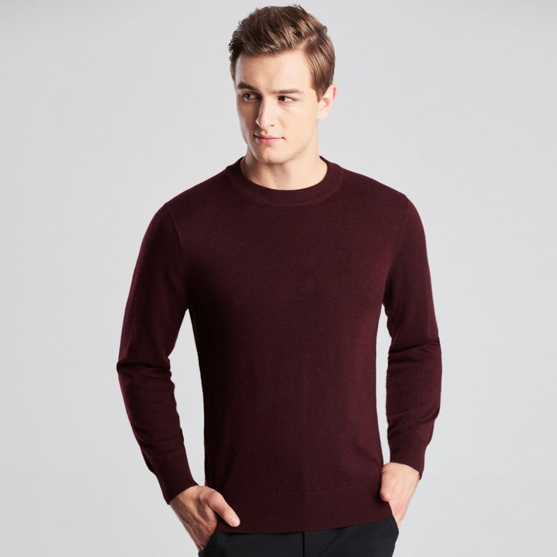 Strickpullover mit Rundhals