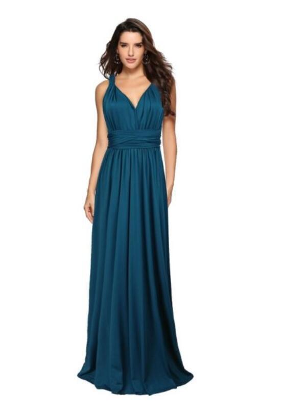 „Selena“ – Rückenfreies Bandage-Maxikleid (Multiway)