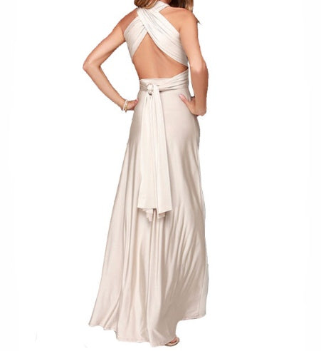 „Selena“ – Rückenfreies Bandage-Maxikleid (Multiway)