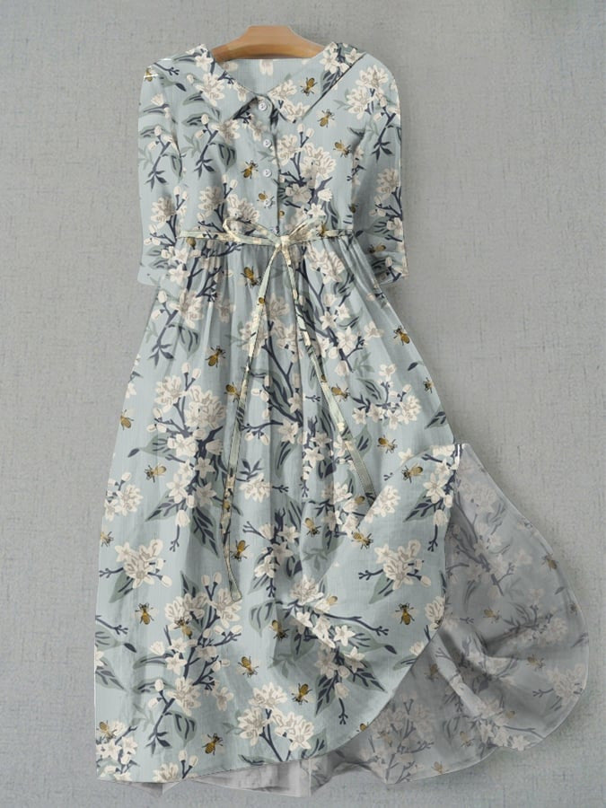 „Clara“ – Hemdkleid ohne Kragen
