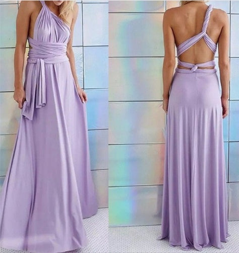 „Selena“ – Rückenfreies Bandage-Maxikleid (Multiway)