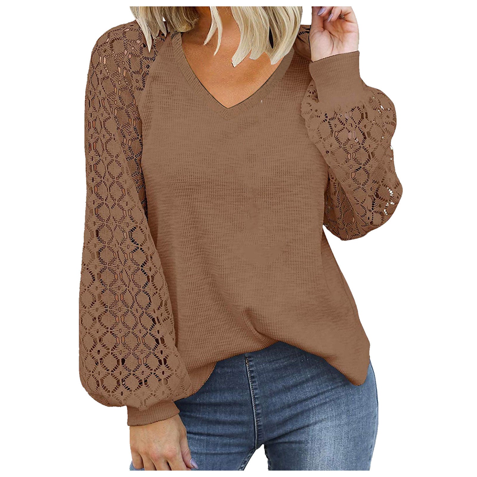 „Elena“ – V-Ausschnitt Bluse