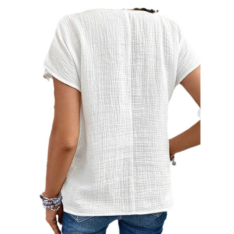 „Ina“ – Kurzarm-Cardigan mit Knopfleiste