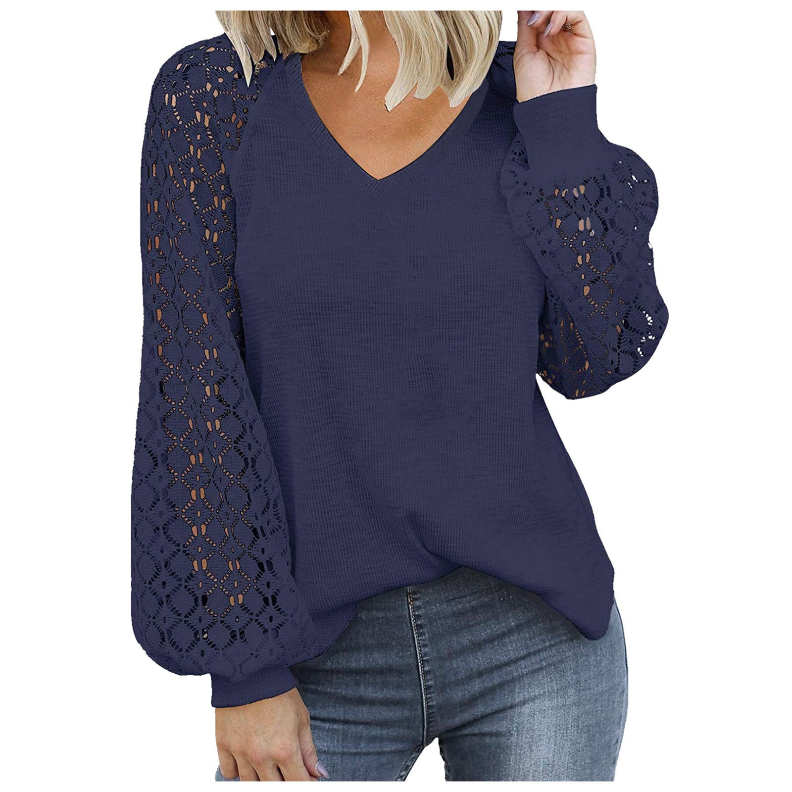 „Elena“ – V-Ausschnitt Bluse
