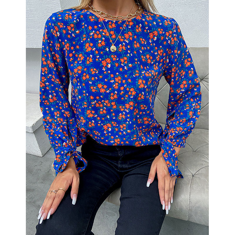 „Nina“ – Florales Kurzarmshirt