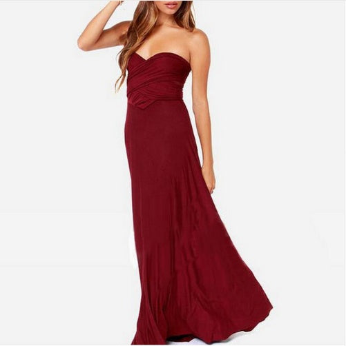 „Selena“ – Rückenfreies Bandage-Maxikleid (Multiway)