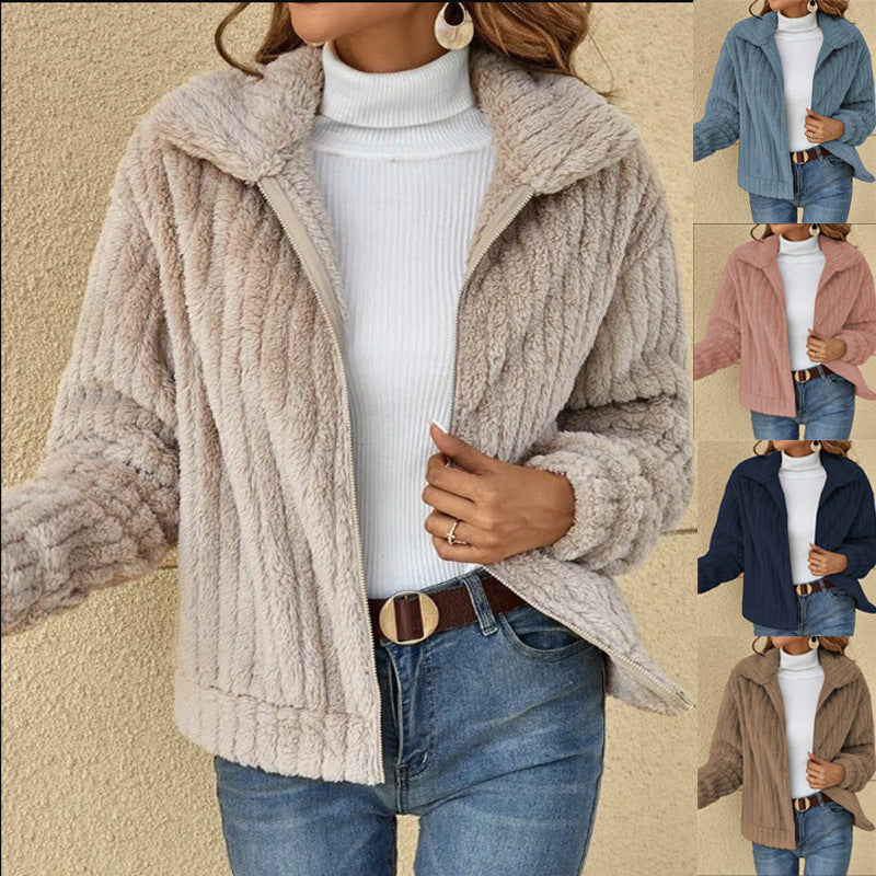 „Lynn“ – Kurze Fleecejacke