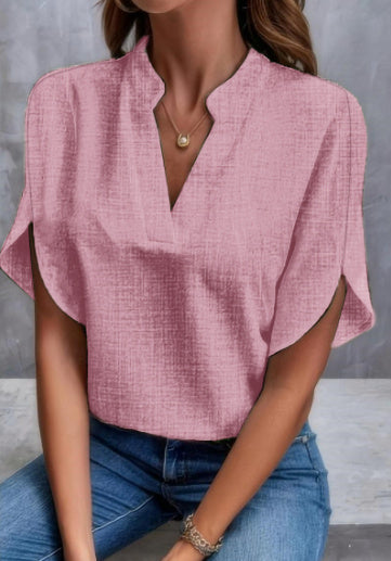 „Elin“ – Chiffon V-Neck Shirt