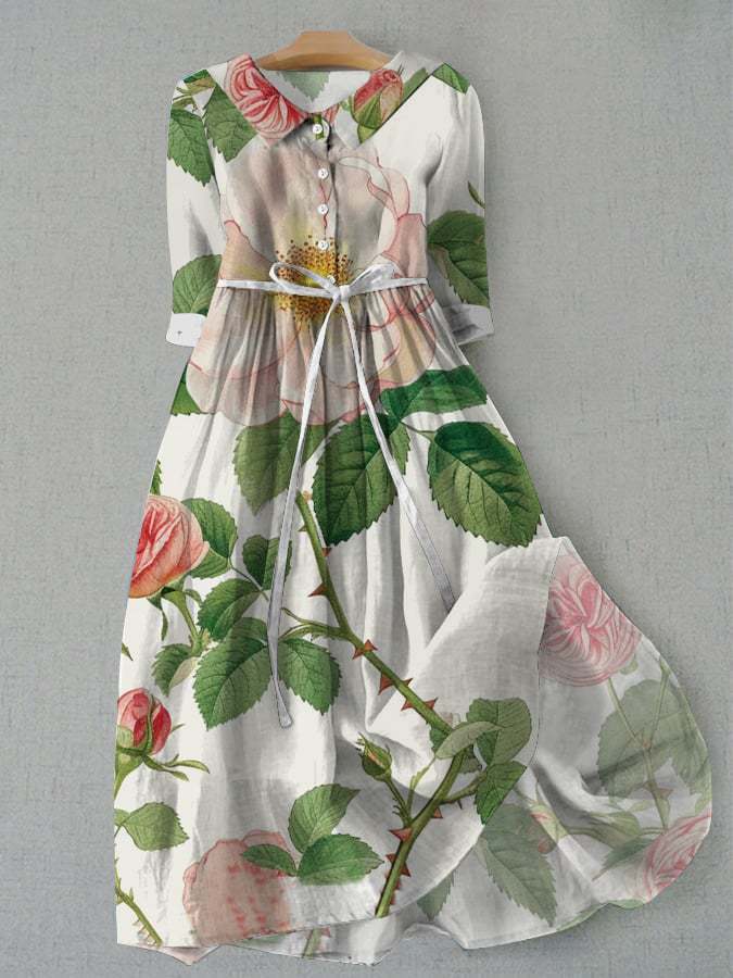 „Clara“ – Hemdkleid ohne Kragen