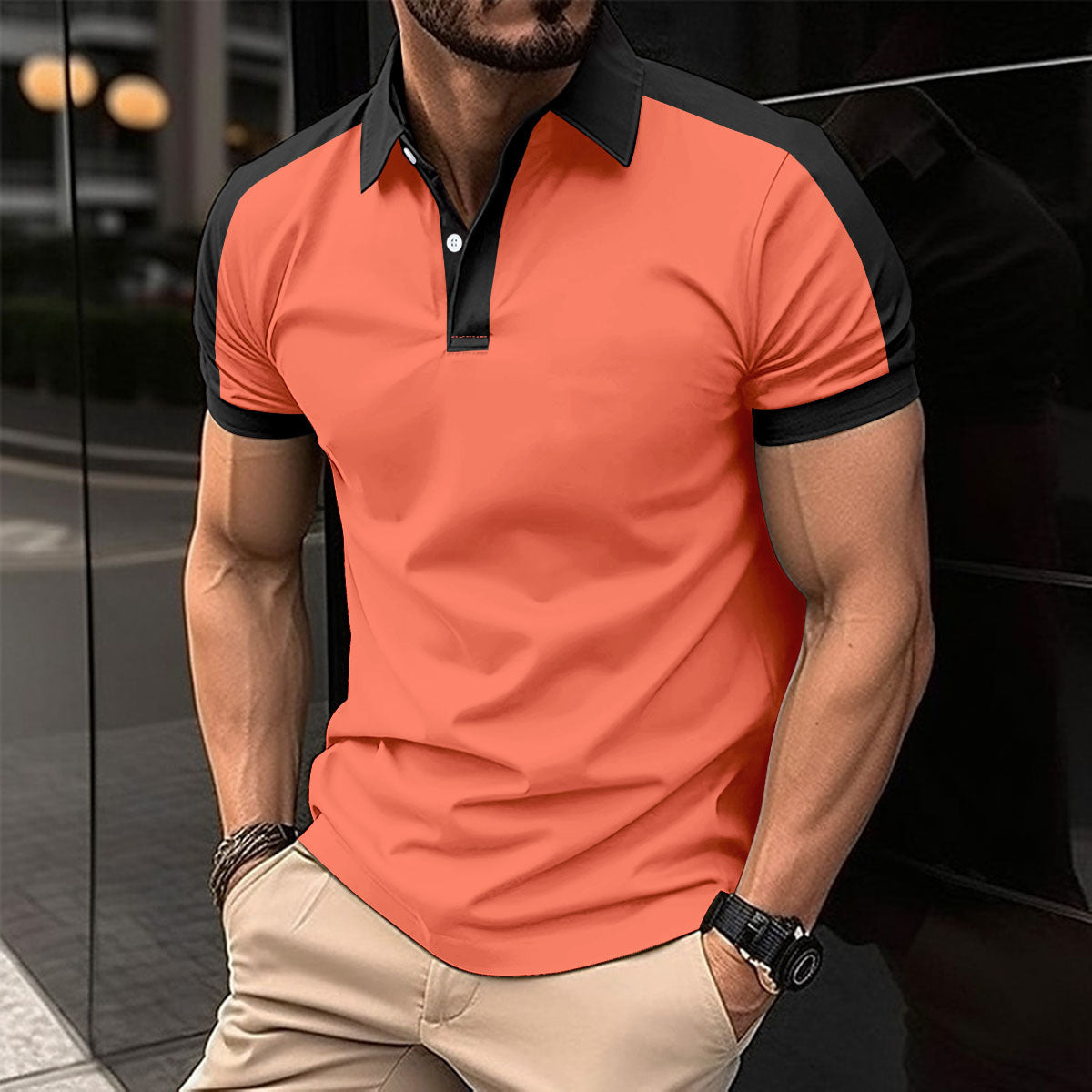Herren Kurzarm Business-Poloshirt