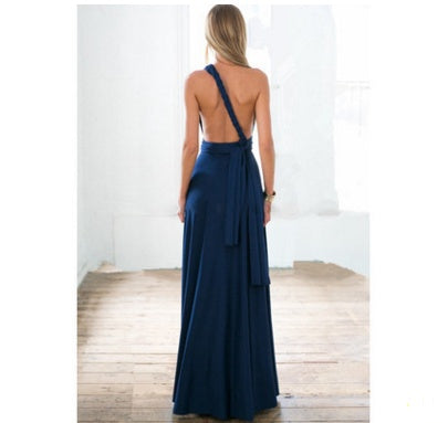 „Selena“ – Rückenfreies Bandage-Maxikleid (Multiway)
