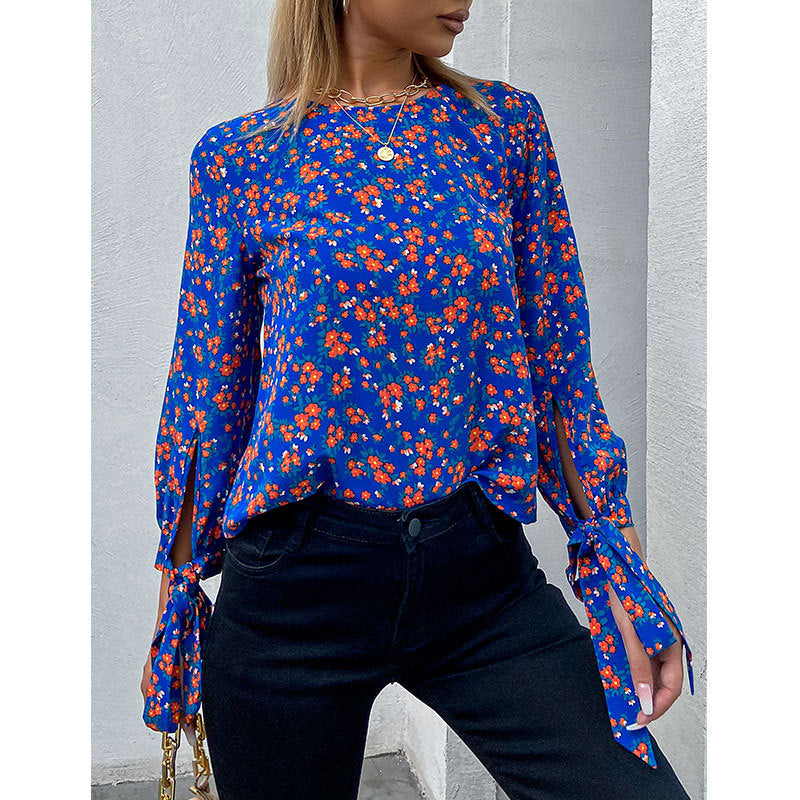 „Nina“ – Florales Kurzarmshirt