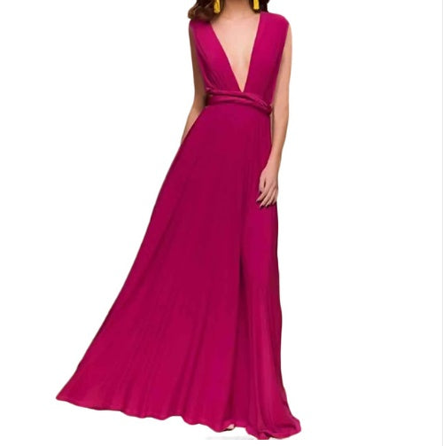 „Selena“ – Rückenfreies Bandage-Maxikleid (Multiway)