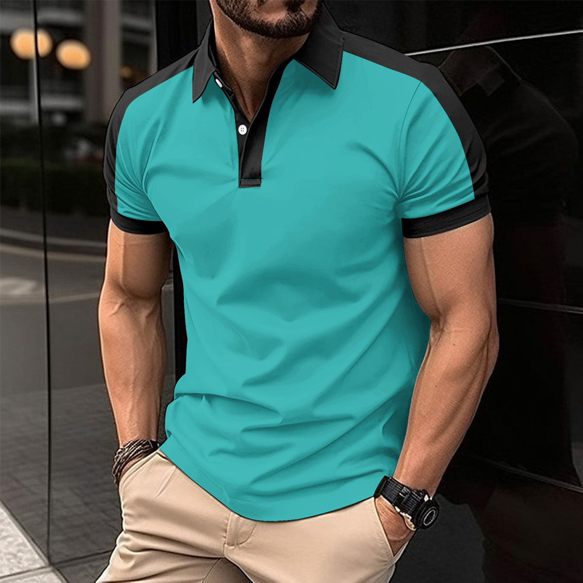 Herren Kurzarm Business-Poloshirt