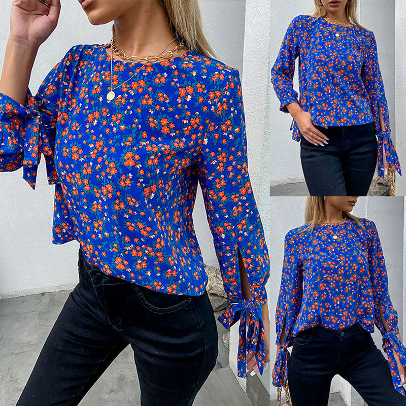 „Nina“ – Florales Kurzarmshirt