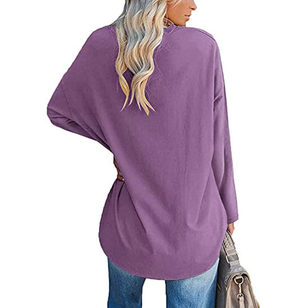 „Aria“ – Lockere V-Ausschnitt Bluse
