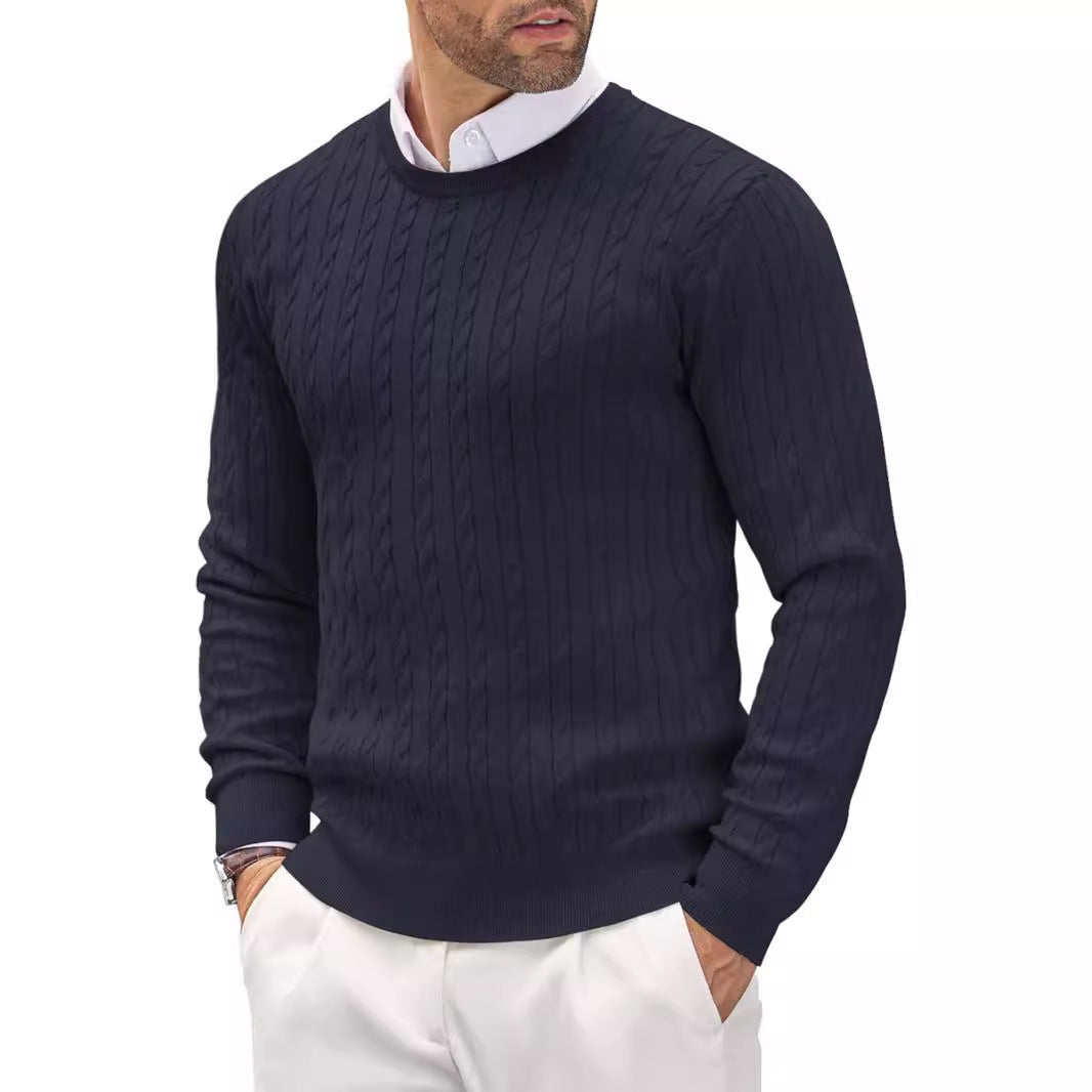 Rundhals-Strickpullover