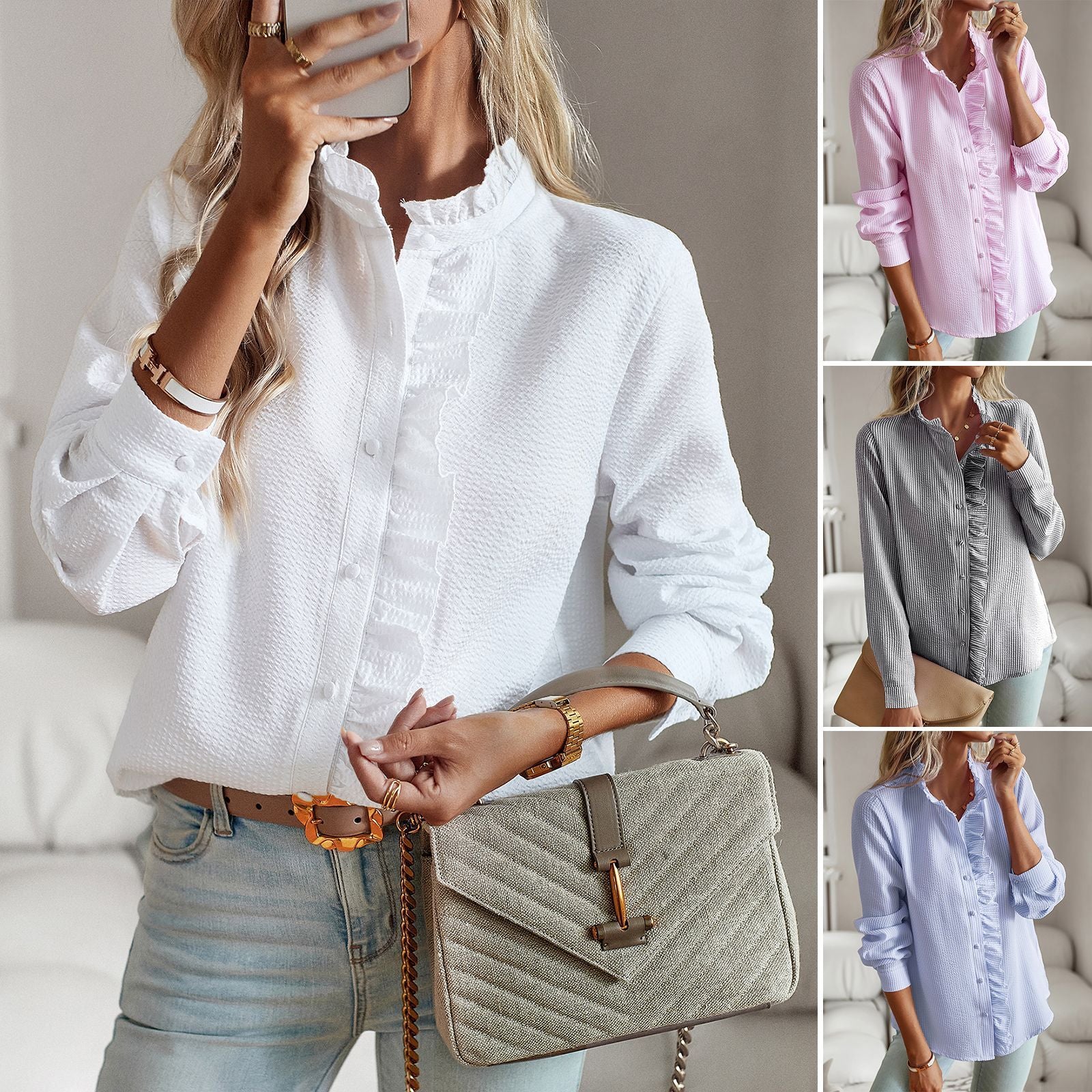 „Clair“ – Gestreifte Bluse