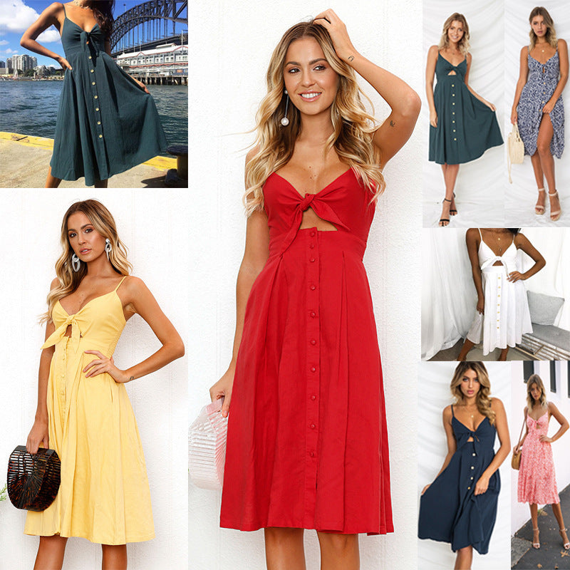 „Serena“ – Rückenfreies Sheath-Kleid