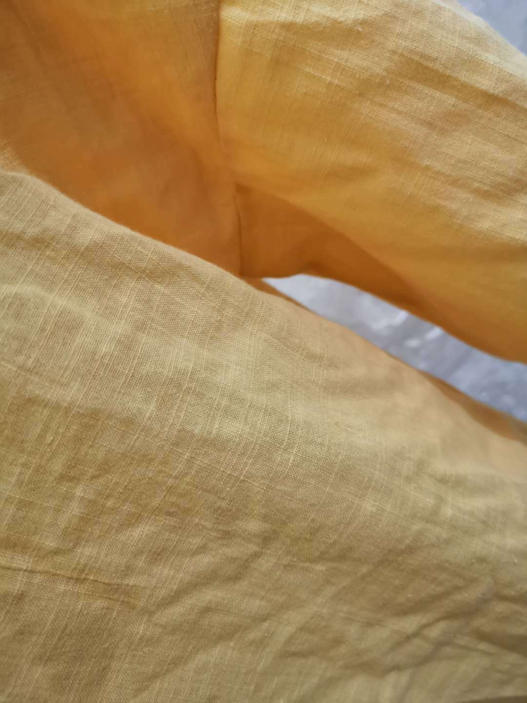 Sofia“ – Baumwoll-Leinen Shirt mit Rundh