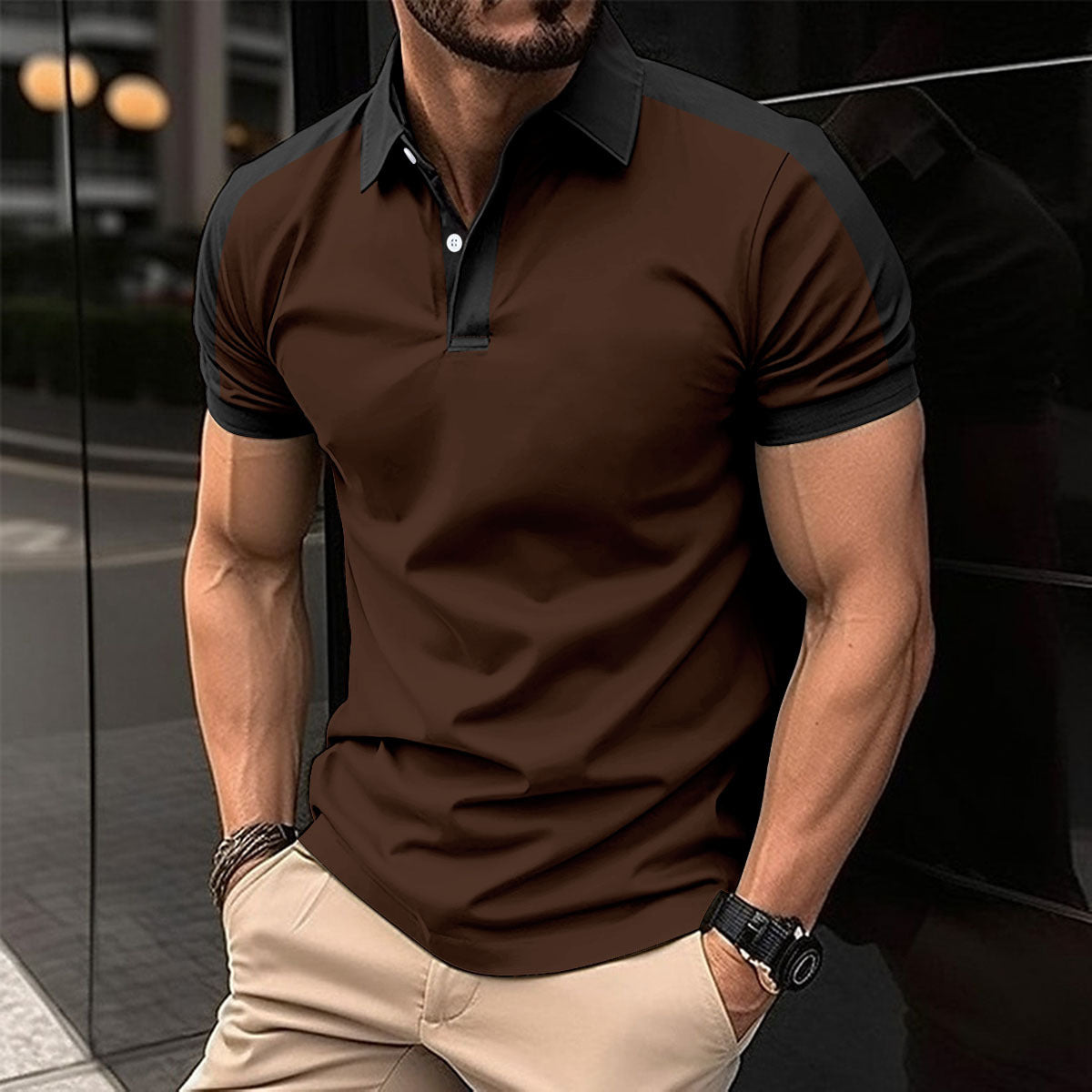 Herren Kurzarm Business-Poloshirt