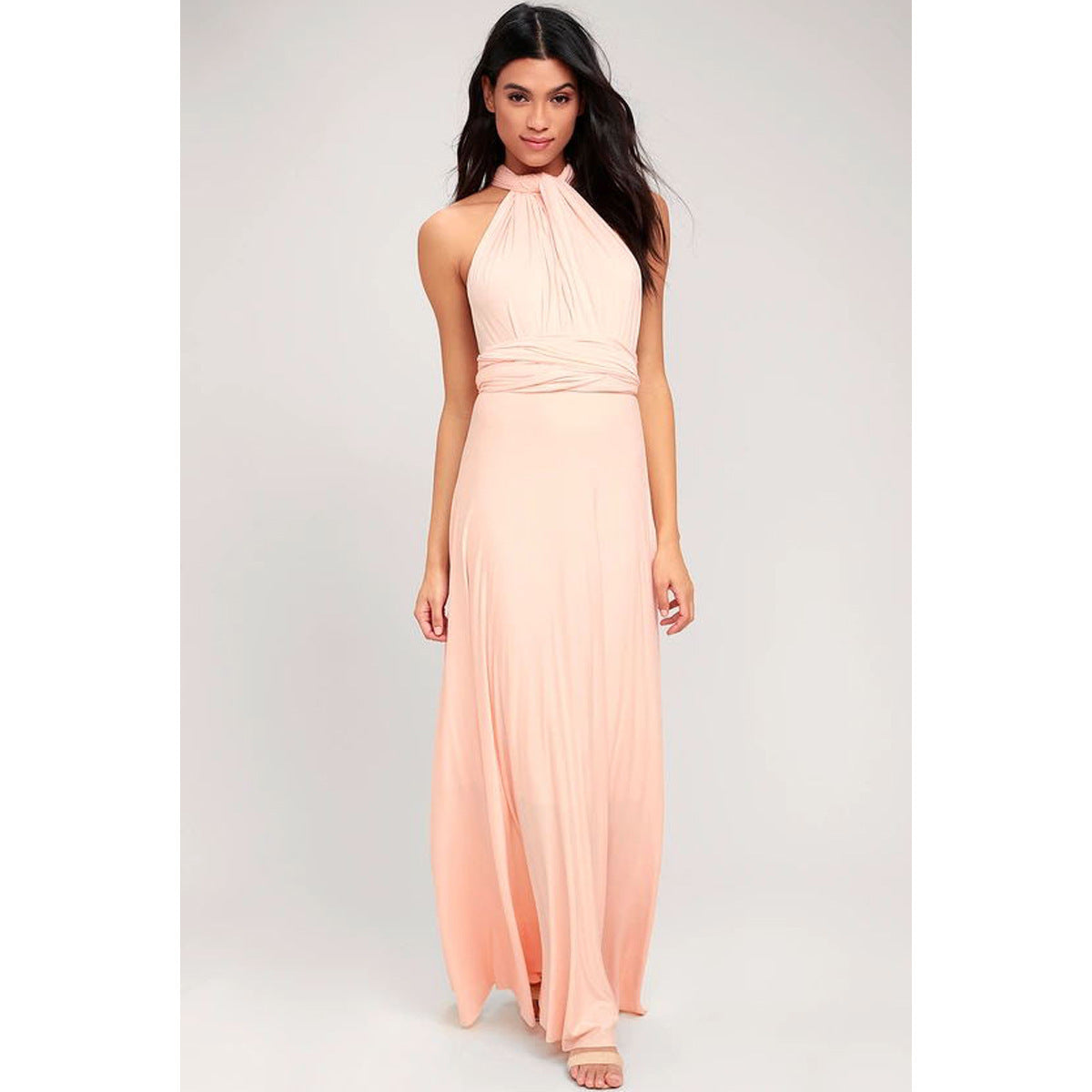 „Selena“ – Rückenfreies Bandage-Maxikleid (Multiway)