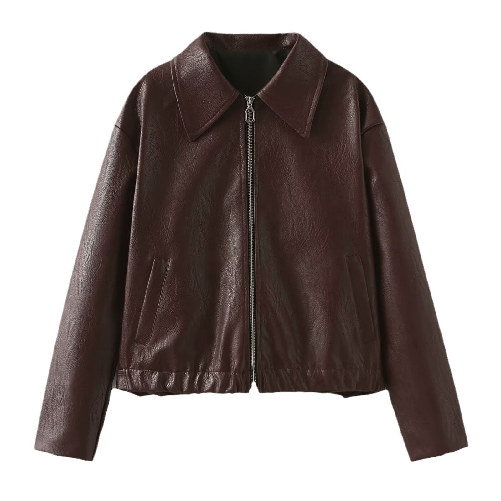 „Selene“ – Lederjacke mit Reverskragen