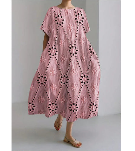 „Mila“ – Lockeres Kurzarm-Sommerkleid