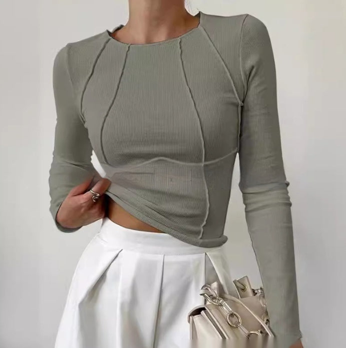 „Sina“ – Figurbetontes Langarmshirt